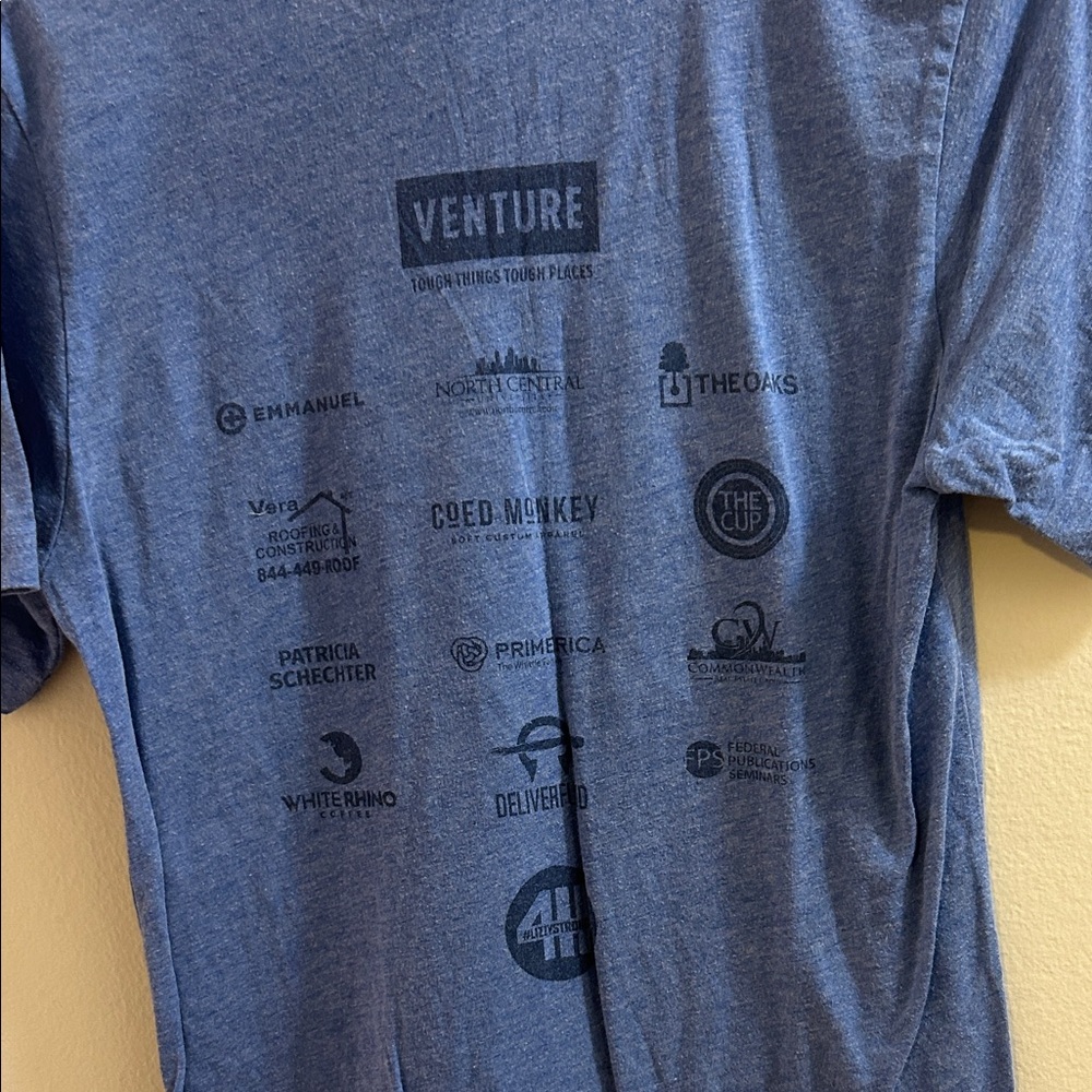 Bella Canvas Heather Blue Graphic Tee - Picture 8 of 8